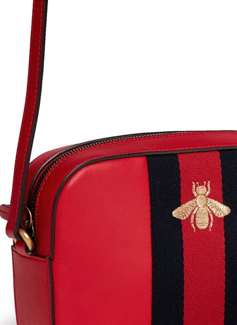 bee camera bag gucci|gucci bag with bumble bee.